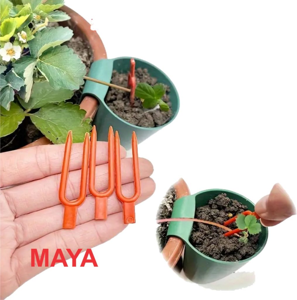 Garden strawberry planting fork